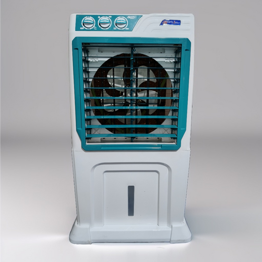 Smarty Lotus Desert Air Cooler 80L – Efficient and Portable Cooling Green and White.